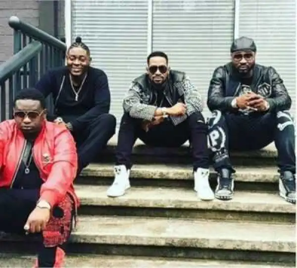 D’banj, Wande Coal And Harrysong Pictured On Set Of New Music Video [Photos]
